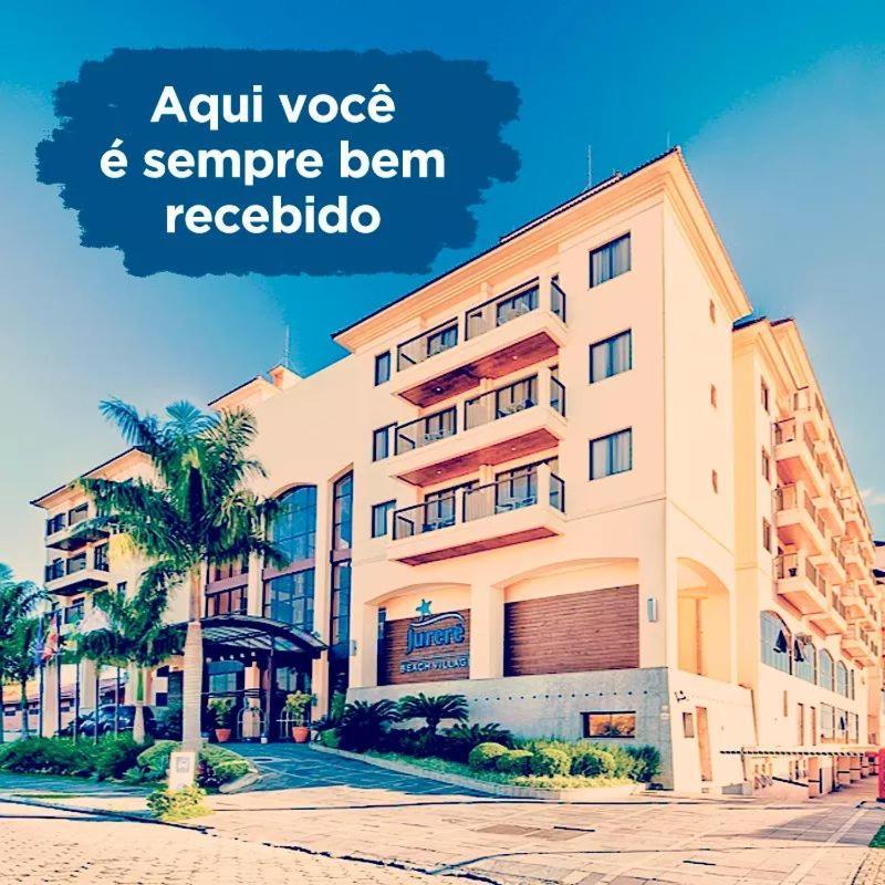 Apto Pes Na Areia Em Hotel Jurere Beach Jurere Internacional Florianópolis Dış mekan fotoğraf