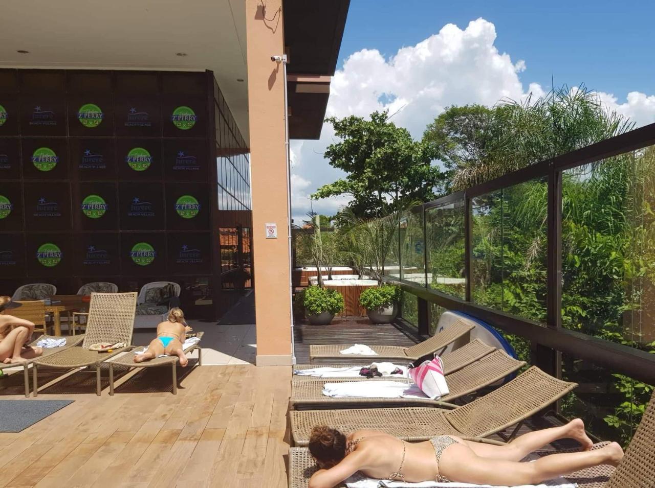 Apto Pes Na Areia Em Hotel Jurere Beach Jurere Internacional Florianópolis Dış mekan fotoğraf